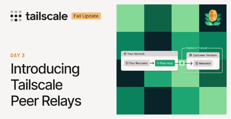 Tailscale Peer Relays: High-throughput relays for secure, flexible networks