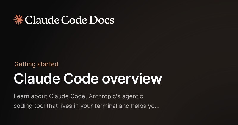 Claude Code overview - Claude Code Docs